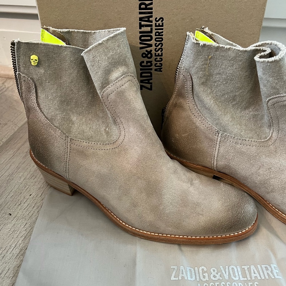 ZADIG & VOLTAIRE Teddy boots 38/8 never worn